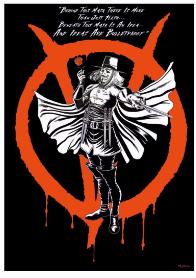 V FOR VENDETTA BLACK VERSION