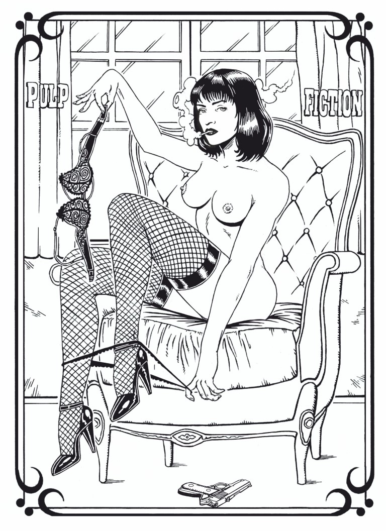 Mia Wallace from Pulp Fiction Sexy Pinup